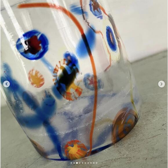 Vintage Signed Millefiori Art Glass Tumbler Ursa Major Hand Made in France - Picture 3 of 10
